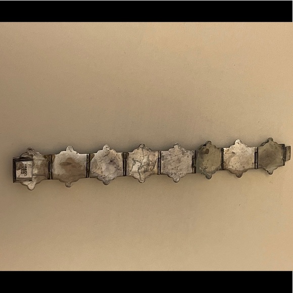 Vintage 925 Sterling Silver 🖤 Onyx Bracelet - Picture 7 of 10